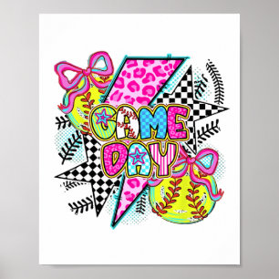 Softbyll Mum Funny Bysebyll Mum Mother's Day Poster