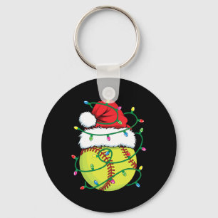 Softbyll With Santa Hat Men Boys Girls Christmas X Key Ring
