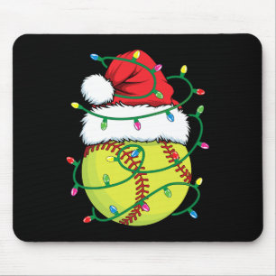 Softbyll With Santa Hat Men Boys Girls Christmas X Mouse Pad
