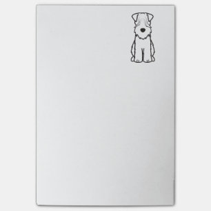 Softcoated Wheaten Terrier Dog Cartoon Post-it Notes
