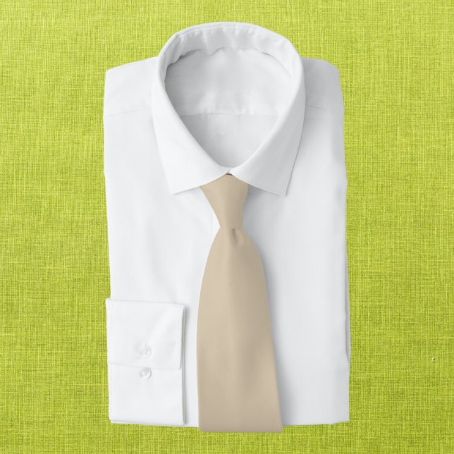 Softer Tan Solid Colour Tie (Creator Uploaded)