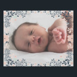 Softest Frame Botanical Pastel Floral Photo Faux Canvas Print<br><div class="desc">A fresh elegant design in pastels and florals. Softest Frame Botanical Pastel Floral Photo Faux Canvas Print</div>