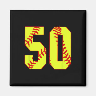 Softll #50 Fast Pitch Love Softll Mom Favorite Pla Magnet