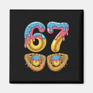 Softll 67 - Ice Cream Drip 67 Meme Funny Player Magnet