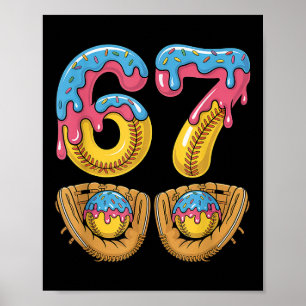 Softll 67 - Ice Cream Drip 67 Meme Funny Player Poster