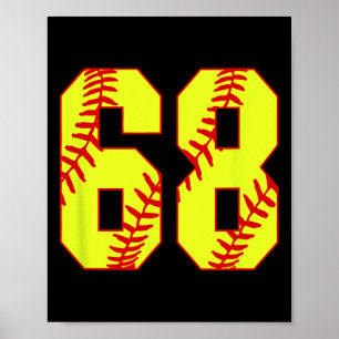 Softll #68 Fast Pitch Love Softll Mom Favorite Pla Poster