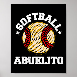 Softll Abuelito Distressed Vintage Funny Grandpa G Poster