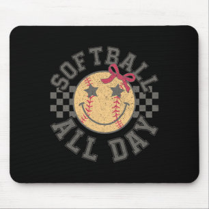 Softll All Day Softll Coquette Bow Softll Girl Wom Mouse Pad
