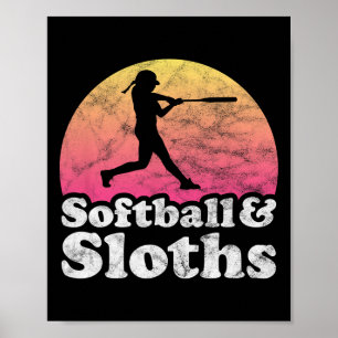 Softll And Sloths Women Or Girls Sloth Poster