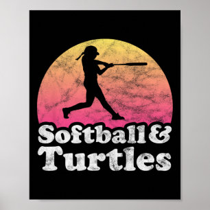 Softll And Turtles Women Or Girls Turtle Poster