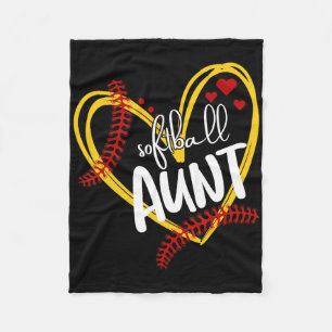 Softll Aunt, Auntie, Softll, Softll Heart Fleece Blanket