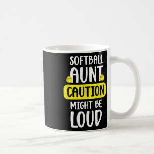 Softll Aunt Funny Aunt Of A Softll Player Auntie Coffee Mug