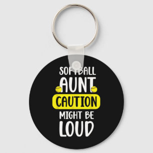 Softll Aunt Funny Aunt Of A Softll Player Auntie Key Ring