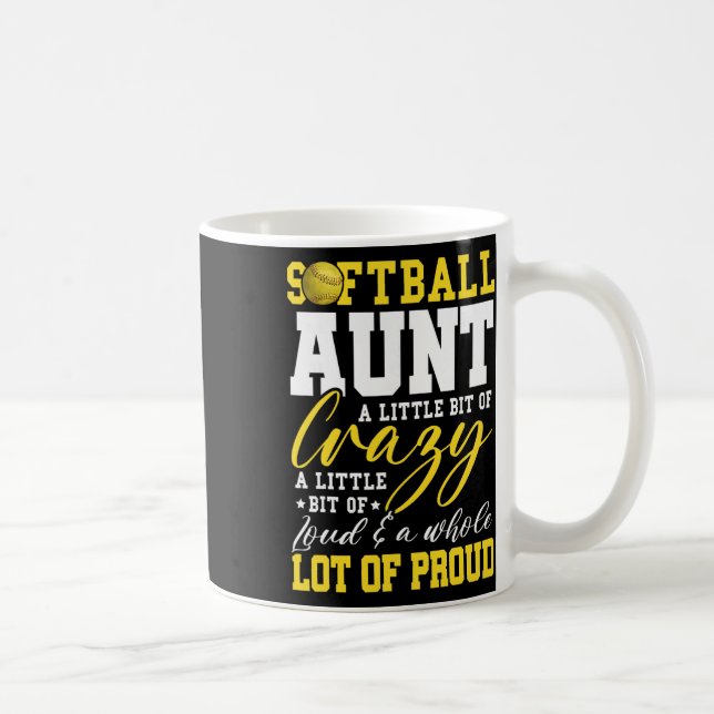 Softll Aunt Proud Aunt Of A Softll Player Aunt _2  Coffee Mug (Right)