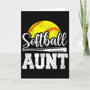 Softll Aunt Softll Player Game Day Mother's Day Gi Card