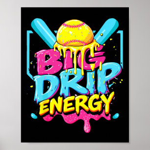 Softll Big Drip Energy Girls Ice Cream Dripping So Poster