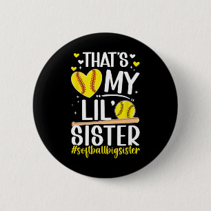 Softll Big Sister Proud Big Sister Of A Softll Pla 6 Cm Round Badge