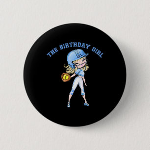 Softll Birthday Girl Party 6 7 8 9 10 11 12 13 14 Cm Round Badge