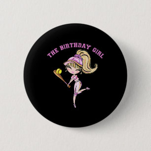 Softll Birthday Girl Party 6 7 8 9 10 11 12 13 14 Cm Round Badge