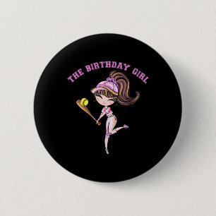 Softll Birthday Girl Party 6 7 8 9 10 11 12 13 14 Cm Round Badge