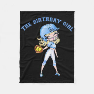 Softll Birthday Girl Party 6 7 8 9 10 11 12 13 14  Fleece Blanket