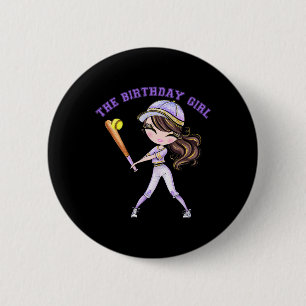 Softll Birthday Girl Softll Party 6 7 8 9 10 11 12 Cm Round Badge
