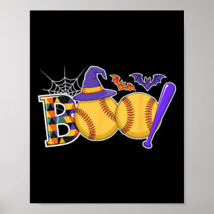 Softll Boo Creepy Halloween Costume Pumpkin Softll Poster