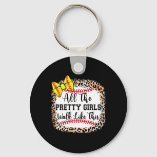 Softll Bow All The Pretty Girls Walk Like This Cut Key Ring