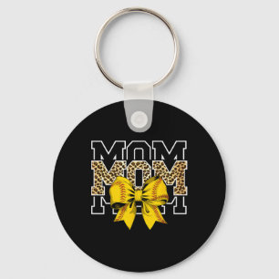 Softll Bow Women For Softll Leopard Mom Mothers Da Key Ring