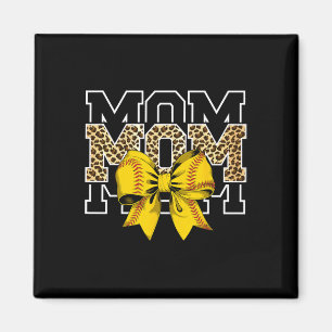 Softll Bow Women For Softll Leopard Mom Mothers Da Magnet