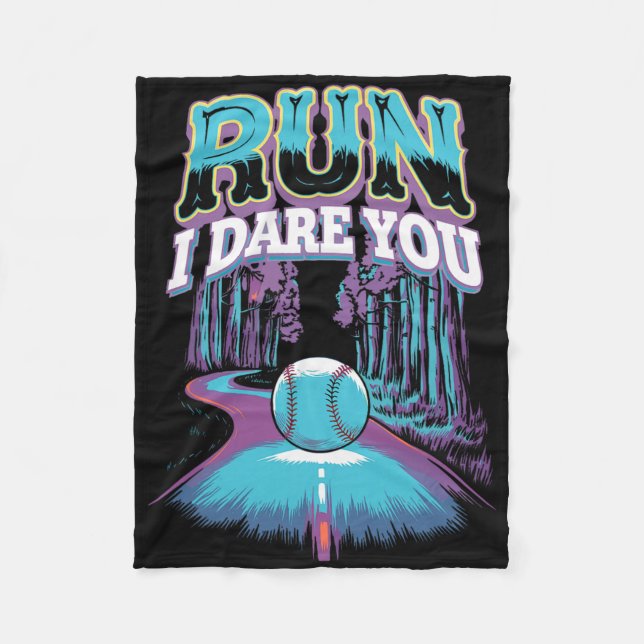 Softll Catcher Run I Dare You Design _1  Fleece Blanket (Front)