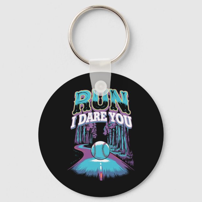 Softll Catcher Run I Dare You Design _1  Key Ring (Front)