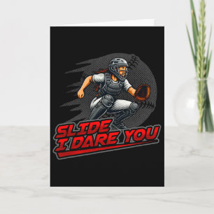 Softll Catcher Slide I Dare You Home Plate Defence Card