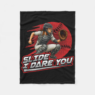 Softll Catcher Slide I Dare You Strong Girl Design Fleece Blanket