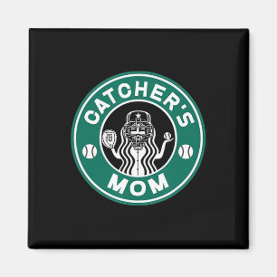 Softll Catcher's Mom For Women Mother Of Softll Ca Magnet