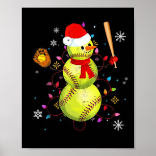 Softll Christmas Funny Softll Snowman Xmas Gifts  Poster