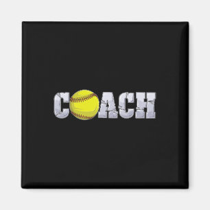 Softll Coach Coaching Istant Coach Softll Team Men Magnet