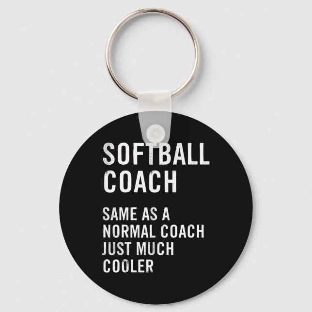 Softll Coach Definition Funny  Key Ring (Front)
