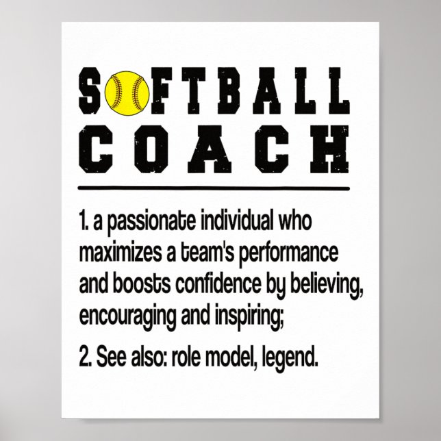 Softll Coach Definition Softll Coaching  Poster (Front)