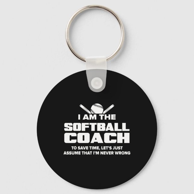 Softll Coach Funny Gift - Ume I'm Never Wrong  Key Ring (Front)