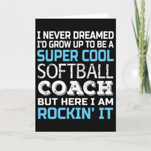 Softll Coach Shirt Funny Gift For Softll Coach Card