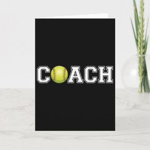 Softll Coach Shirt Sports Coaching Staff Head Coac Card