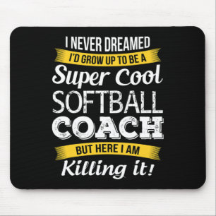 Softll Coach Shirt Thank You Appreciation Funny Gi Mouse Pad