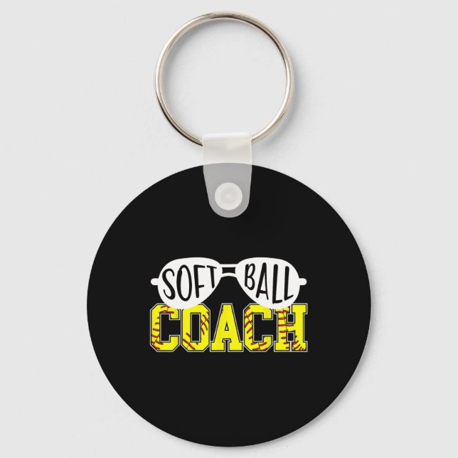 Softll Coach Softll Coaching Funny Softll Coach  Key Ring (Front)