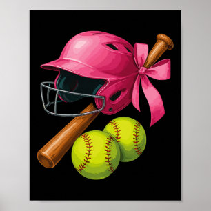 Softll Coquette Bow Funny Coquette Bow Softll Grap Poster
