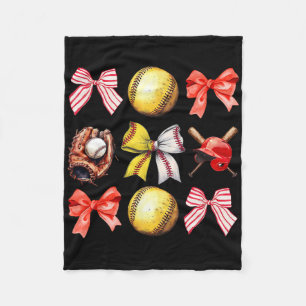 Softll Coquette Bow Softll Mama Softll Mom Mothers Fleece Blanket