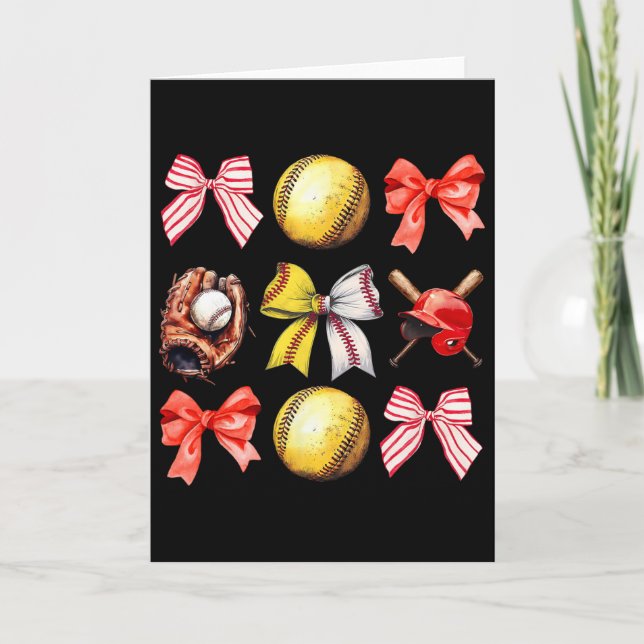 Softll Coquette Bow Softll Mama Softll Mum Mothers Card (Front)