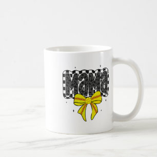 Softll Coquette Bow Softll Mom Game Day Softll Mam Coffee Mug