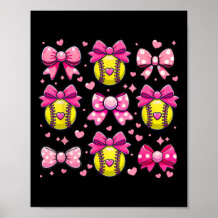 Softll Coquette Bow Softll Mom Mothers Day Softll Poster