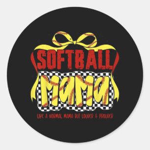 Softll Coquette Bow Softll Mum Mothers Day Softll  Classic Round Sticker